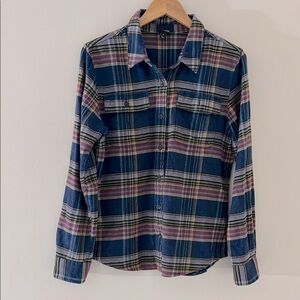 Patagonia | Long-Sleeved Fjord Flannel Shirt in Stone Blue | Size M